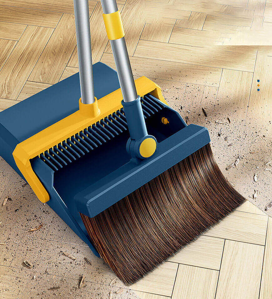 CleanTech™ | Broom & Dustpan with Adjustable Handle